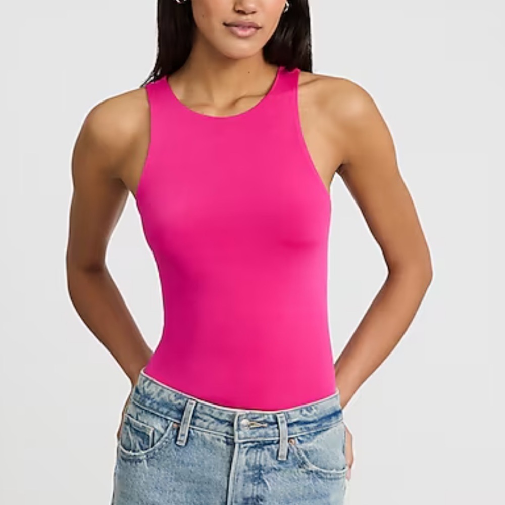 Express Body Contour neon berry bodysuit